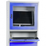 Computer cabinet 1730x280x640 mm grey/blue