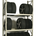 Tyre rack Add On Bay 2100x1400x500, 3 levels used, MAXI