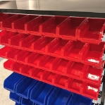 Storage bin rack Single, 32+15 bins 950W×340D×1160H