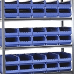 Boltless Shelving 1982x1200x400 with 40 Bins 350x206x150 PPS