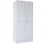 2-door locker, 1800x800x490, RAL7035/RAL5021