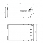 Plockback PPS 500x310x200mm