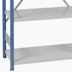 Starter bay 2500x1000x500 200kg/shelf,6 shelves, blue/light gray