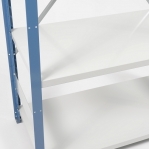 Starter bay 2500x1000x600 200kg/shelf,6 shelves, blue/light gray