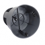 Stegpall, plast, svart