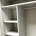 Städskåp, 1900x900x500, RAL 7035  Höjdjusterbara fötter 115 mm CLICK