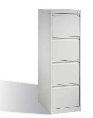 C2000 Acurado filing cabinet, 4 drawers, 1357x433x590mm, RAL7035