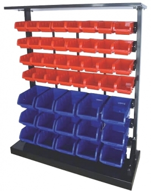 Storage bin rack Single, 32+15 bins 950W×340D×1160H