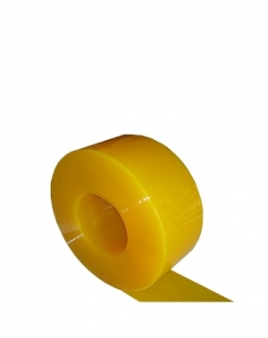 PVC plastridå matt gul 2x200mm/meter