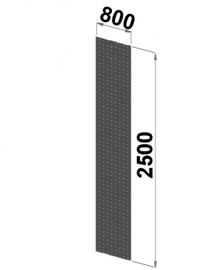Side sheet 2500x800 perforated