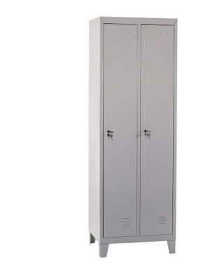 2-door locker 1820x600x500, RAL7035