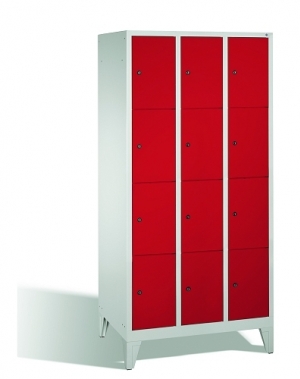4-tier locker, 12 doors, 1850x900x500 mm