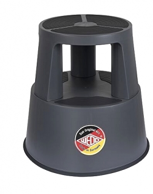 Stegpall, plast, svart