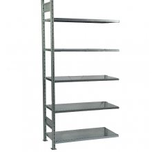 Extension bay 2500x1000x500, 5 shelves used Schäfer