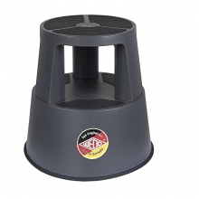 Stegpall, plast, svart